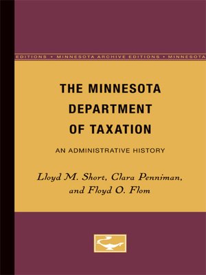 cover image of The Minnesota Department of Taxation